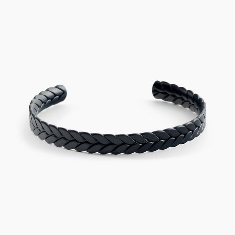 Bracelet Jonc Jourdan Guilherme Acier Noir - Bracelets joncs Homme | Marc Orian