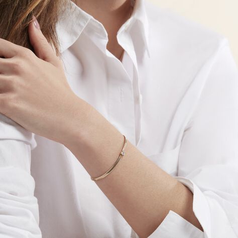 Bracelet Janeka Plaqué Or Jaune Oxyde De Zirconium - Bracelets chaînes Femme | Marc Orian