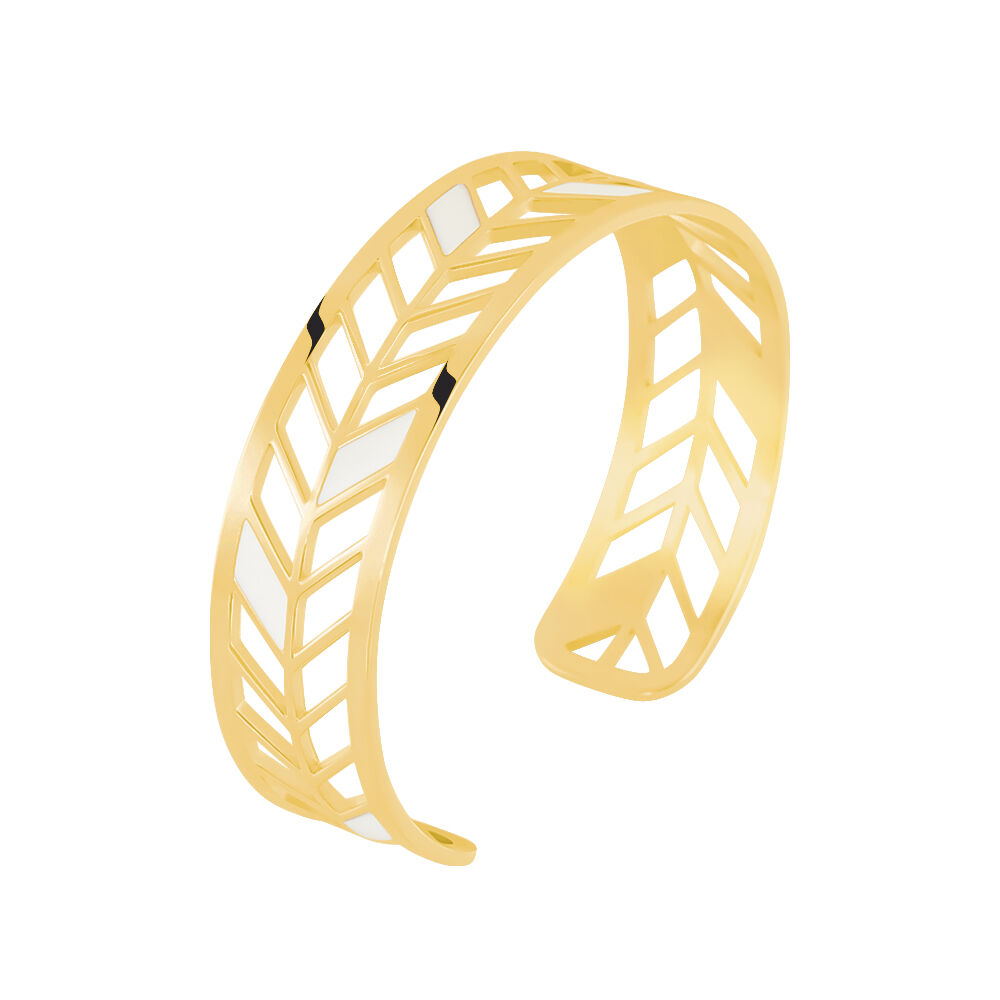 Bracelet Jonc Azat Acier Jaune - Bracelets joncs Femme | Marc Orian