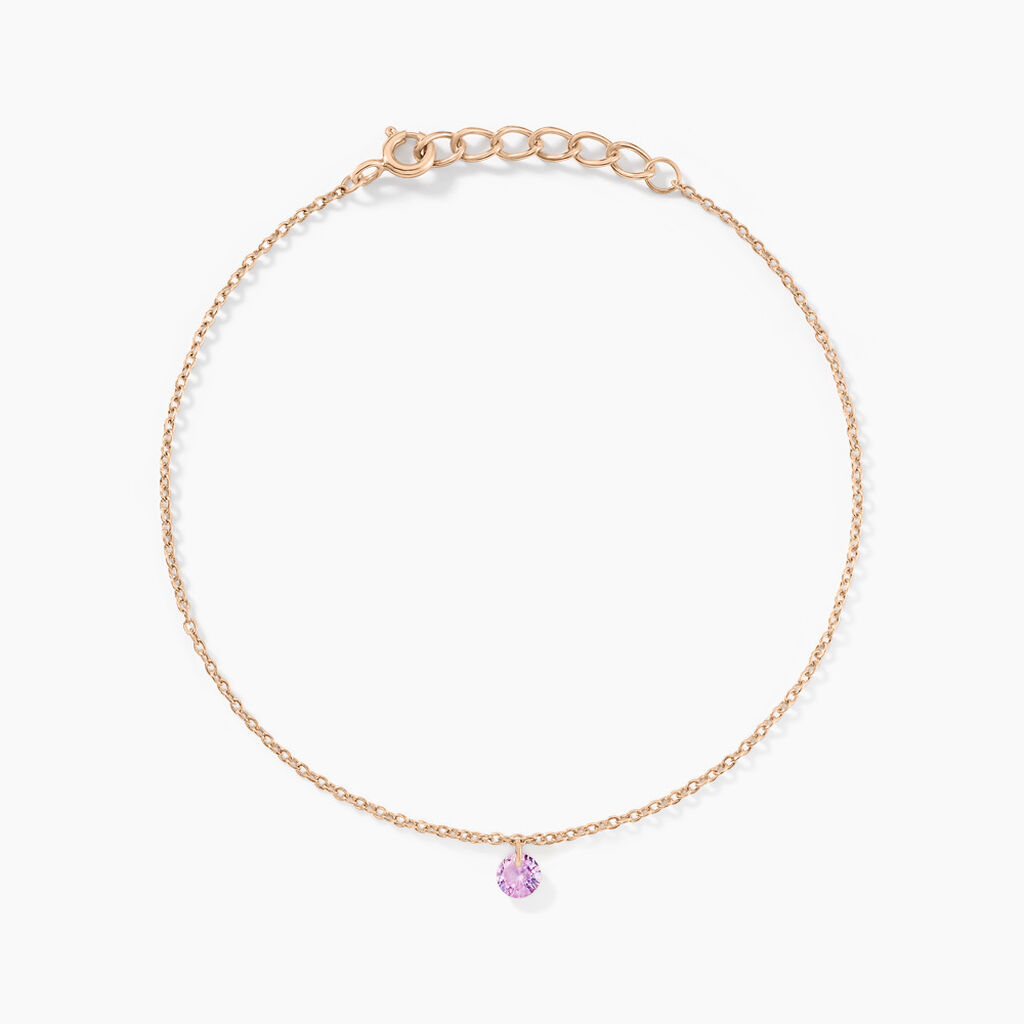 Bracelet Constantin Argent Rose Oxyde De Zirconium - Bracelets fantaisie Femme | Marc Orian