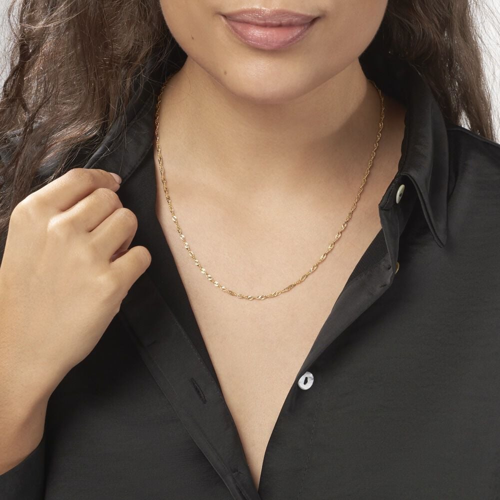 Chaîne Imanie Maille Singapour Or Jaune - Chaines Femme | Marc Orian