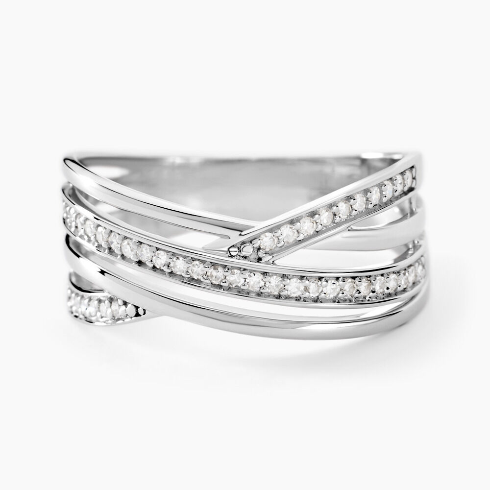 Bague Corilitia Or Blanc Diamant - Parures de mariage Femme | Marc Orian