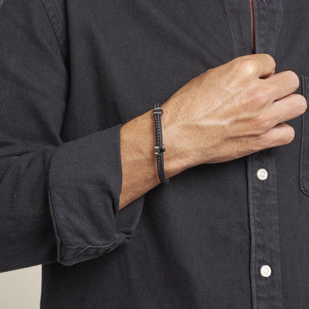 Bracelet Etienne Acier Blanc - Bracelets cordons Homme | Marc Orian