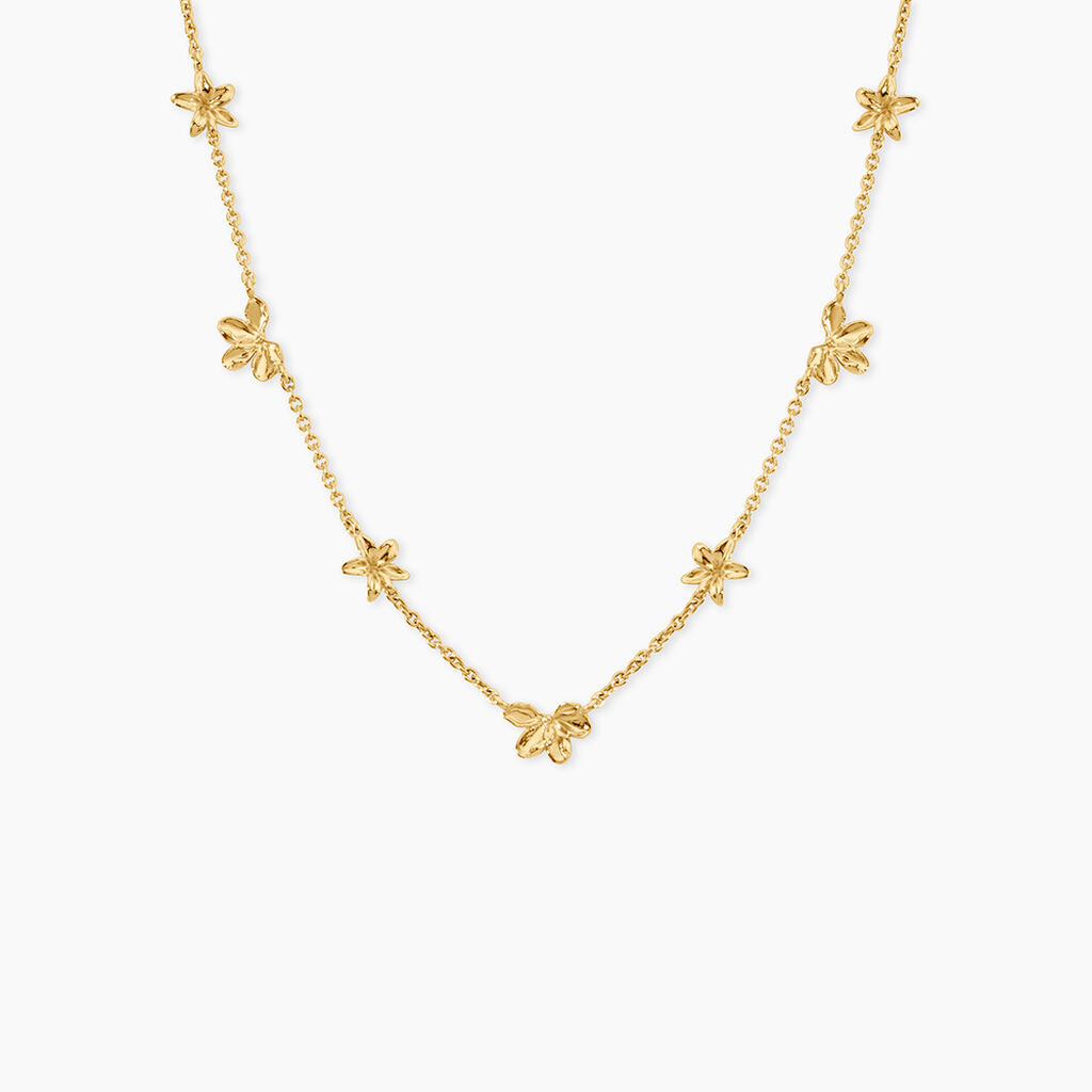 Collier Nine Argent Dor&eacute; A L'Or 750/1000 - Colliers ete Femme | Marc Orian