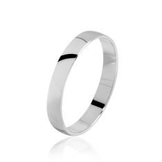 Alliance Marie-charlene Ruban Plat Argent Blanc - Alliances Homme | Marc Orian