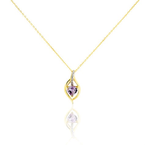 Bague Silucia Or Jaune Amethyste Et Oxyde De Zirconium - Colliers avec pierres Femme | Marc Orian