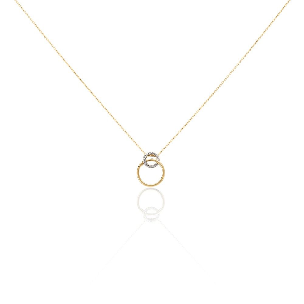 Collier Or Bicolore Achim Diamants - Colliers avec pierres Femme | Marc Orian