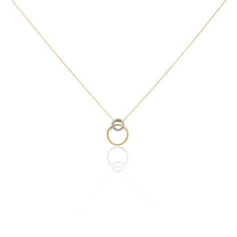 Collier Or Bicolore Achim Diamants - Colliers avec pierres Femme | Marc Orian