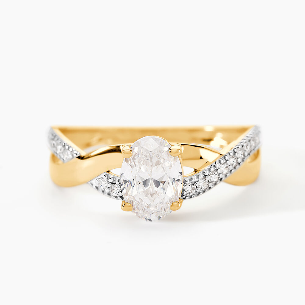 Bague Candice Or Jaune Oxyde De Zirconium - Solitaires Femme | Marc Orian