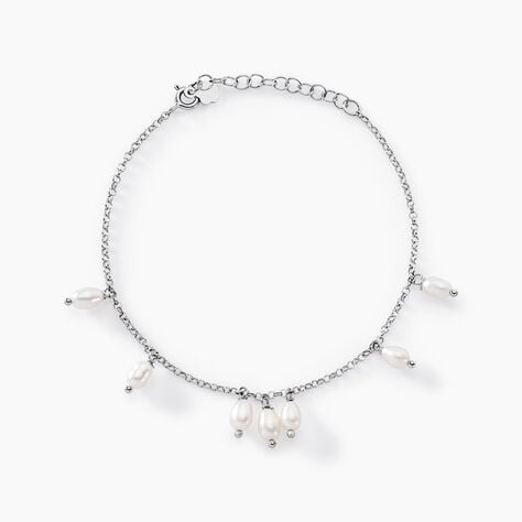 Bracelet Didem Argent Blanc Perle De Culture - Bracelets chaînes Femme | Marc Orian