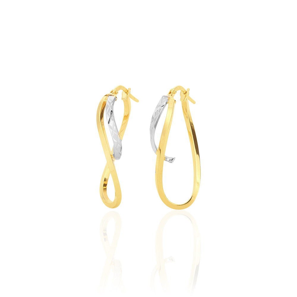 Cr&eacute;oles Hepsie Or Bicolore - Cr&eacute;oles Femme | Marc Orian