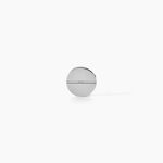 Boucle D'oreille Puce Unitaire Acier Blanc Naomh - Puces Femme | Marc Orian