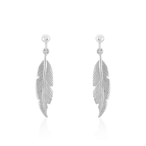 Boucles D'oreilles Pendantes Argent Blanc Irene - Boucles d'oreilles Pendantes Femme | Marc Orian