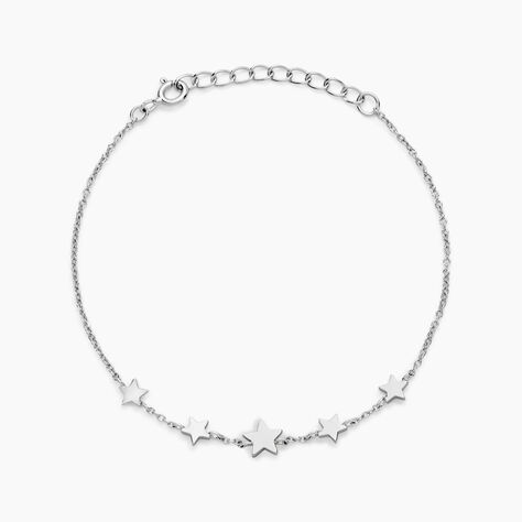 Bracelet Celesta Argent Blanc - Bracelets chaînes Femme | Marc Orian