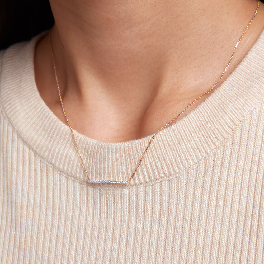 Collier Alayna Or Jaune Diamant - Colliers avec pierres Femme | Marc Orian