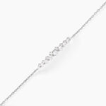 Bracelet Aliah Argent Blanc Oxyde De Zirconium - Bracelets fantaisie Femme | Marc Orian