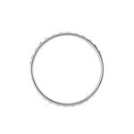 Alliance Heldea Ruban Plat Or Blanc - Alliances duo Unisex | Marc Orian