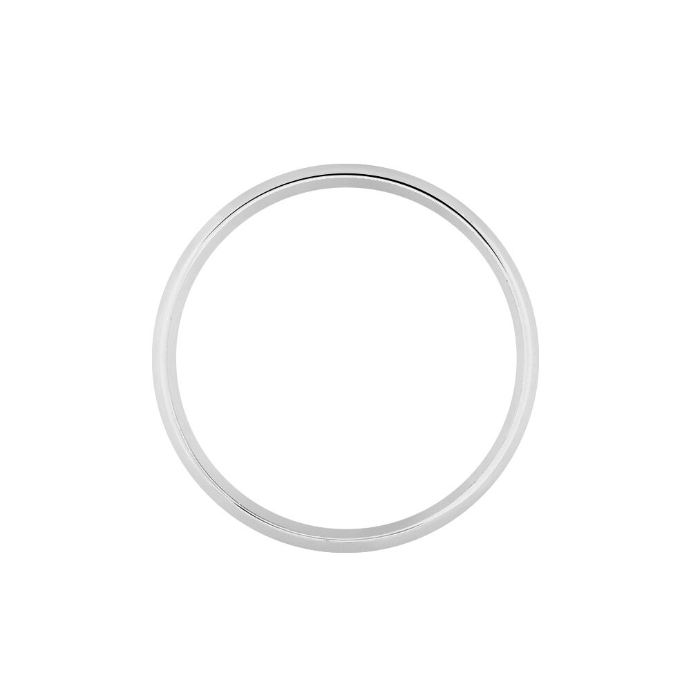 Alliance Maxim Ruban Plat Or Blanc - Alliances duo Unisex | Marc Orian