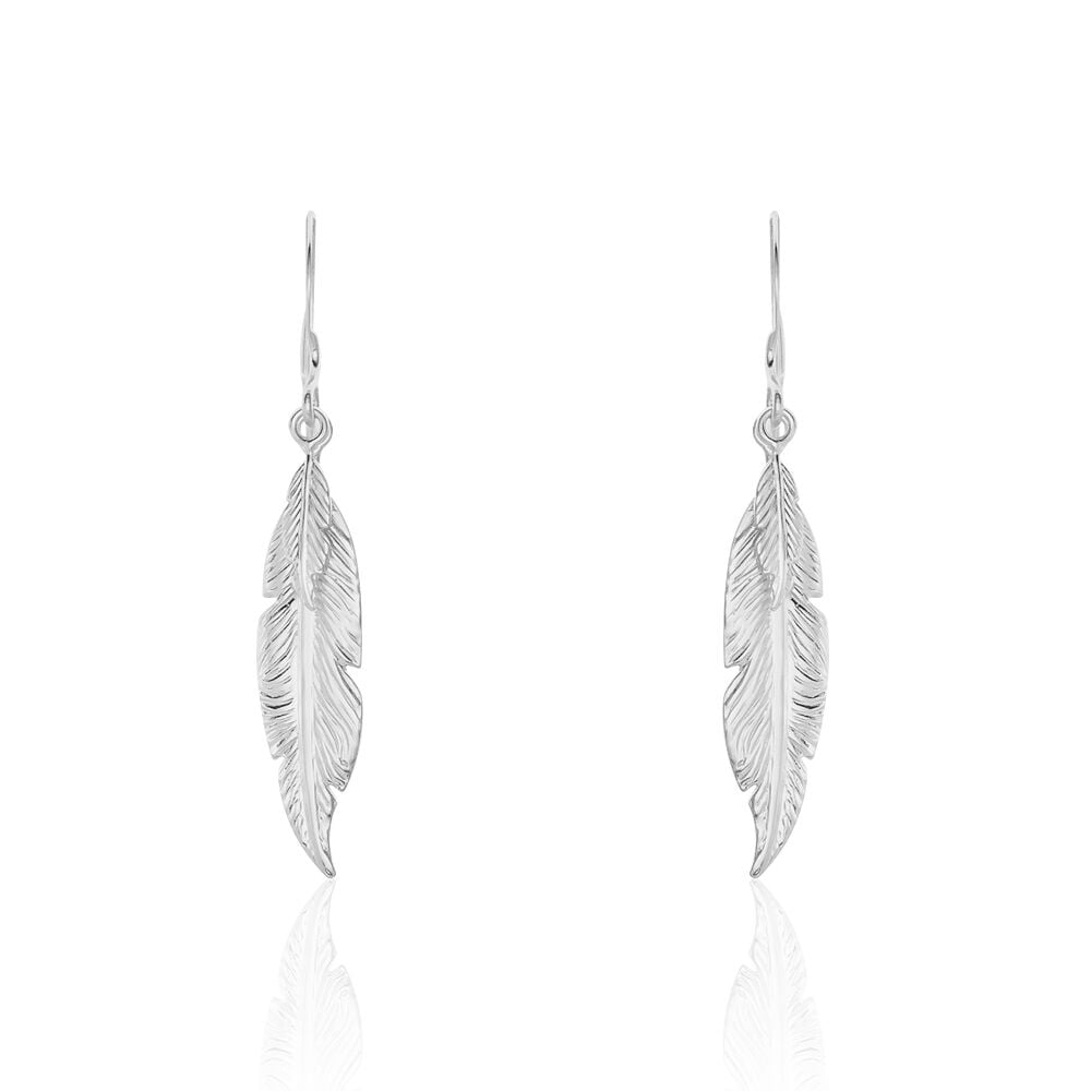 Boucles D'oreilles Pendantes Violka Argent Blanc - Pendantes Femme | Marc Orian