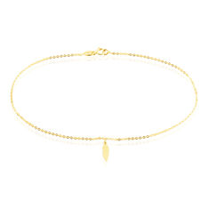 Chaîne De Cheville Plume Or Jaune - Chaines de cheville Femme | Marc Orian