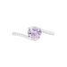 Bague Loriane Or Blanc Amethyste Et Oxyde De Zirconium - Bagues pierres fines Femme | Marc Orian