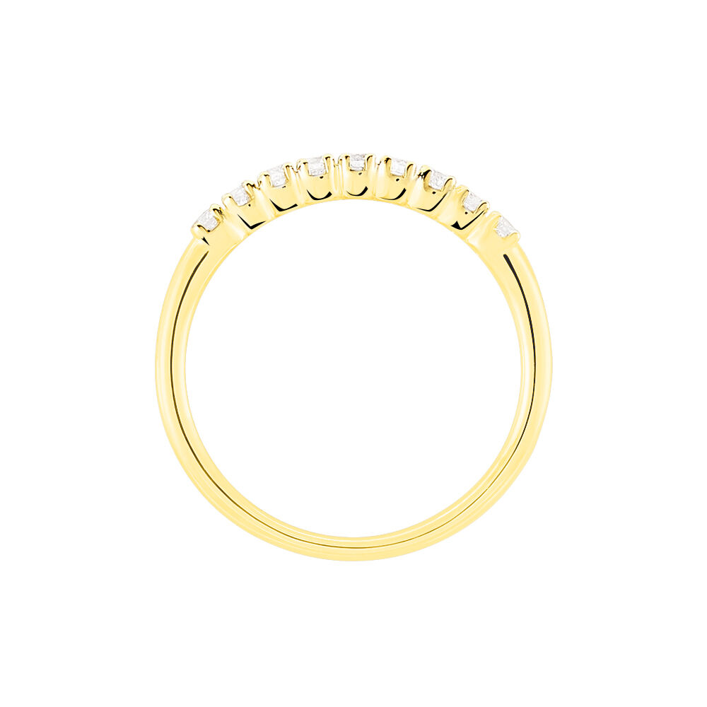 Alliance Hera Or Jaune Diamant - Alliances avec pierres Femme | Marc Orian