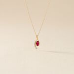 Collier Emotion Or Jaune Rubis Diamant - Colliers avec pierres Femme | Marc Orian