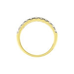 Demi Alliance Pristina Or Jaune Diamant Synth&eacute;tique - Alliances avec pierres Femme | Marc Orian