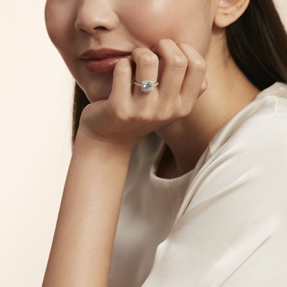 Bague Solitaire Soa Argent Blanc Oxyde De Zirconium - Solitaires Femme | Marc Orian