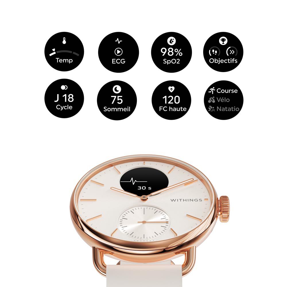Montre Connectée Withings Scanwatch 2 - Montres connectées Femme | Marc Orian