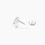 Boucles D'oreilles Pendantes Vera Argent Blanc Oxyde De Zirconium - Puces Femme | Marc Orian