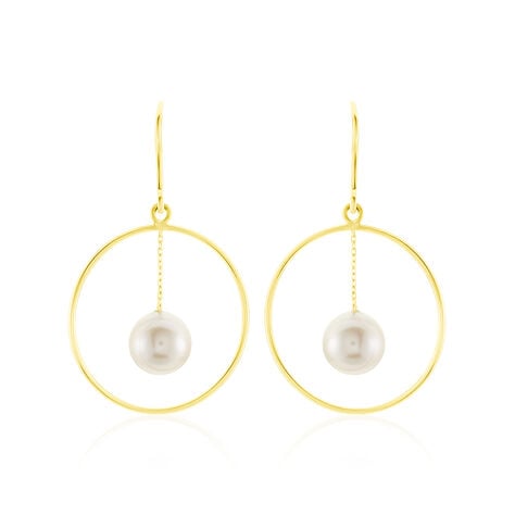 Boucles D'oreilles Pendantes Joris Or Jaune Perle De Culture - Pendantes Femme | Marc Orian