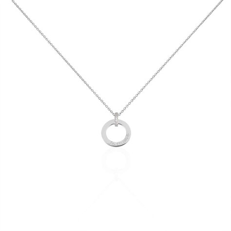 Collier Desirat Argent Blanc Oxyde De Zirconium - Colliers avec pierres Femme | Marc Orian