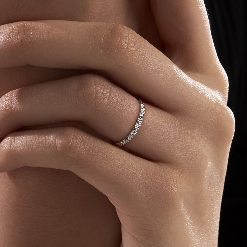 Alliance Menussa Diamantee Or Blanc - Alliances duo Femme | Marc Orian