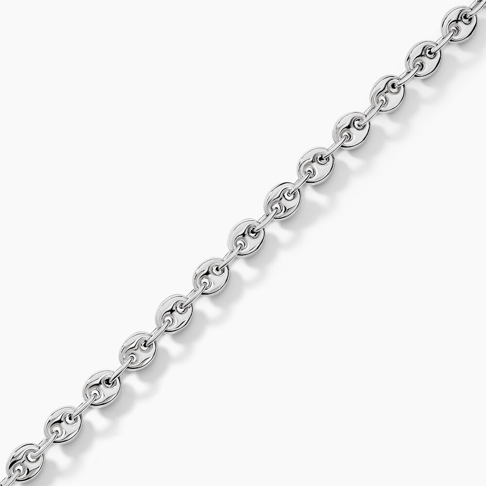 Bracelet Carrus Argent Blanc - Bracelets mailles Homme | Marc Orian