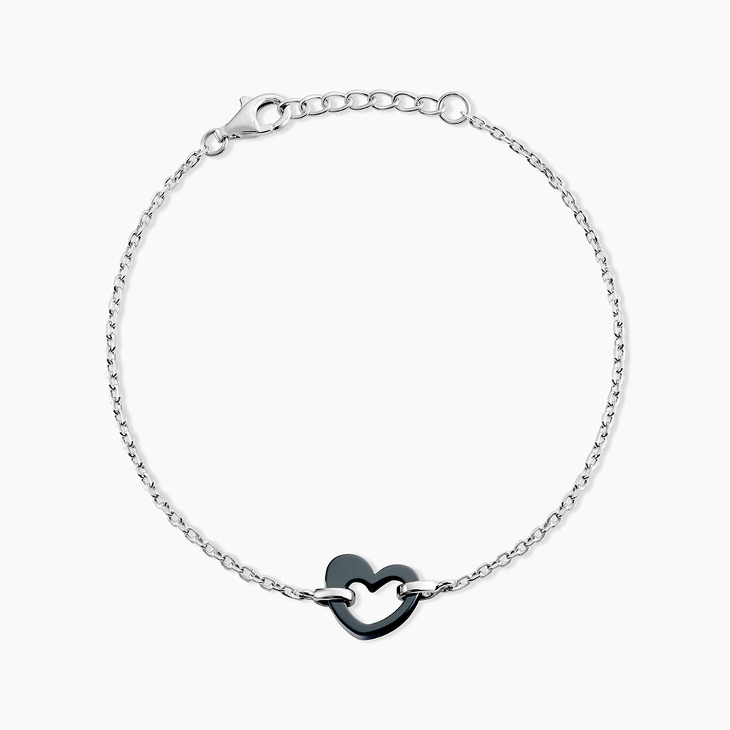 Bracelet Sumeyra Argent Blanc Céramique - Bracelets chaînes Femme | Marc Orian