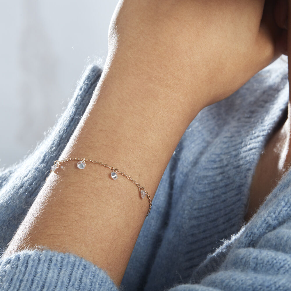 Bracelet Myosothis Plaqué Or Oxydes De Zirconium - Bracelets chaînes Femme | Marc Orian