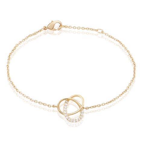 Bracelet Henia Plaque Or Jaune Oxyde De Zirconium - Bracelets fantaisie Femme | Marc Orian