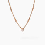 Collier Gemmie Argent Rose Oxyde De Zirconium - Colliers avec pierres Femme | Marc Orian