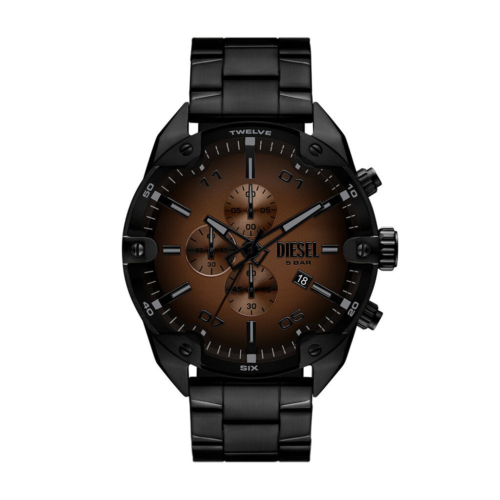 Montre Diesel Spiked Marron - Montres étanches Homme | Marc Orian