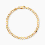 Bracelet Iris Or Jaune Maille Gourmette - Bracelets mailles Femme | Marc Orian