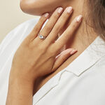 Bague Solitaire Maelane Argent Blanc Oxyde De Zirconium - Bijoux fantaisie Femme | Marc Orian