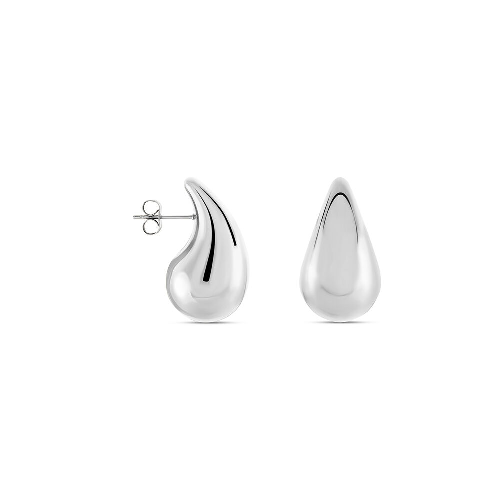 Boucles D'oreilles Puces Xenia Acier Blanc - Puces Femme | Marc Orian