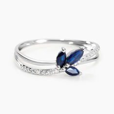 Bague Maura Or Blanc Saphir Diamant - Bagues Femme | Marc Orian