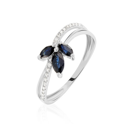 Bague Maura Or Blanc Saphir Diamant - Bagues Femme | Marc Orian