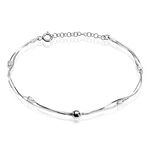 Bracelet Linda Argent Blanc - Bracelets fantaisie Femme | Marc Orian