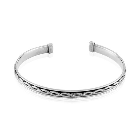 Bracelet Jonc Oscaro Argent Gris - Bracelets jonc Homme | Marc Orian