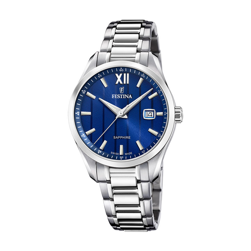 Montre Festina Swiss Made 37,5 Bleu London - Montres classiques Homme | Marc Orian