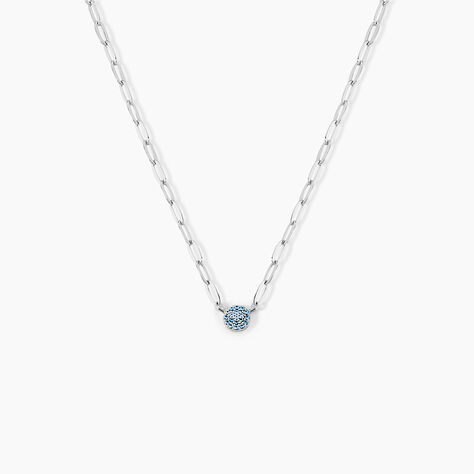 Collier Cesarie Argent Blanc Oxyde De Zirconium - Colliers avec pierres Femme | Marc Orian
