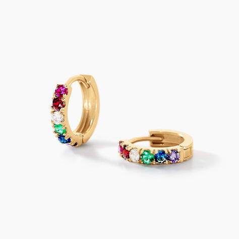 Creoles Andgelina Or Jaune Oxydes De Zirconium - Mix and Match Femme | Marc Orian